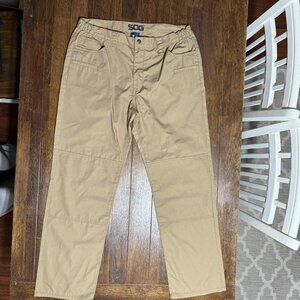 SOG Tactical Cargo Pants Men 36x32 Ripstop Double Knee Utility Military Beige